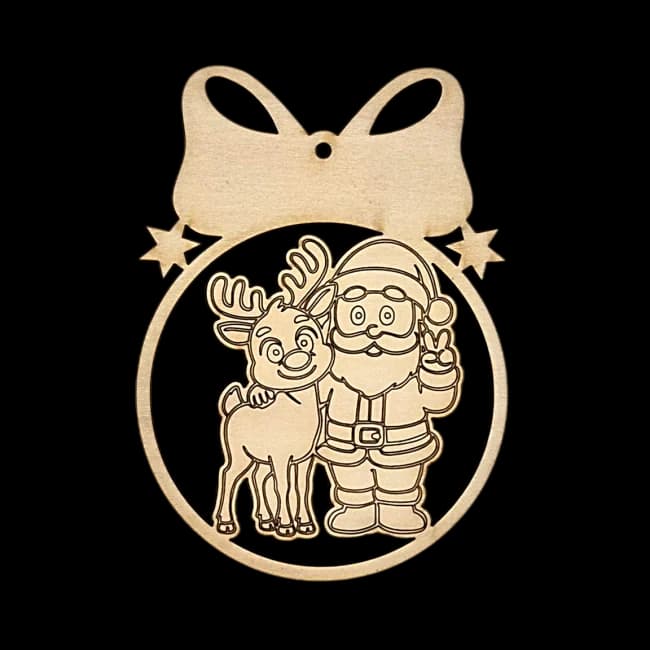 BOULE PERE NOËL CERF